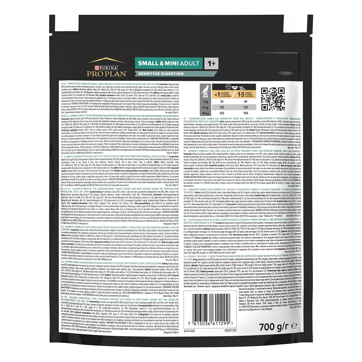 PURINA Pro Plan Sensitive Digestion Adult XS-S, Miel, hrana uscata caini, sensibilitati digestive, 700g - Image 2