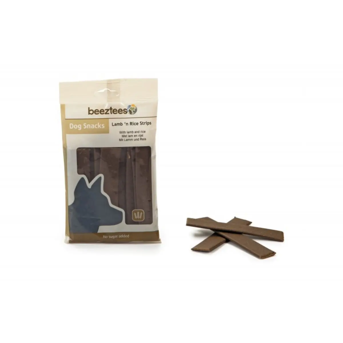BEEZTEES Snack Strips, recompense caini, cy Miel si Orez, 150g - Image 2