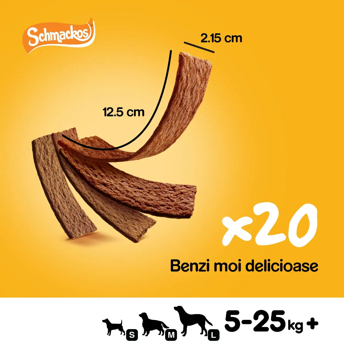 PEDIGREE Schmackos Multi Mix, recompense caini, benzi moi, carne, 20buc - Image 3