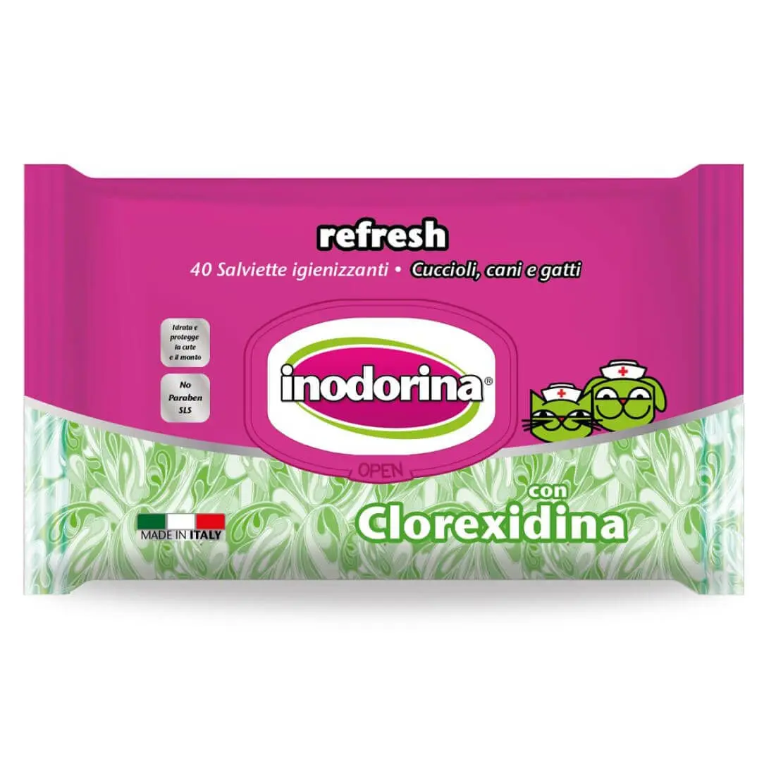 Servetele Inodorina Refresh Clorexidine, 40 Buc - Image 2