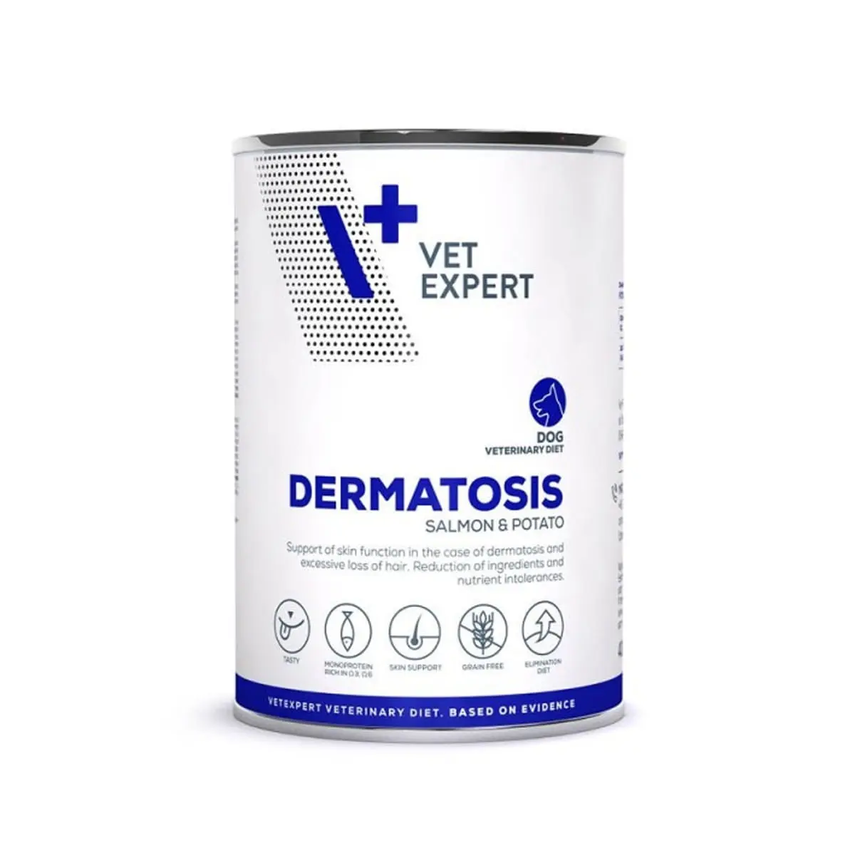 4T Veterinary Diet Dermatosis Dog Somon si Cartofi, 400 g - Image 2