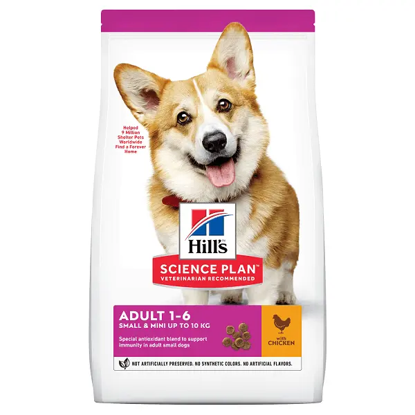HILL'S SCIENCE PLAN Adult Small&Mini, XS-S, Pui, hrana uscata caini Hill's SP Canine Adult Small & Miniature Pui, 3 Kg