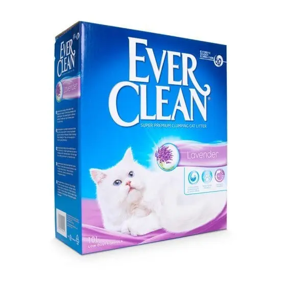 EVER CLEAN, Lavanda, asternut igienic pisici, granule, bentonita, aglomerant, neutralizare mirosuri, 10l