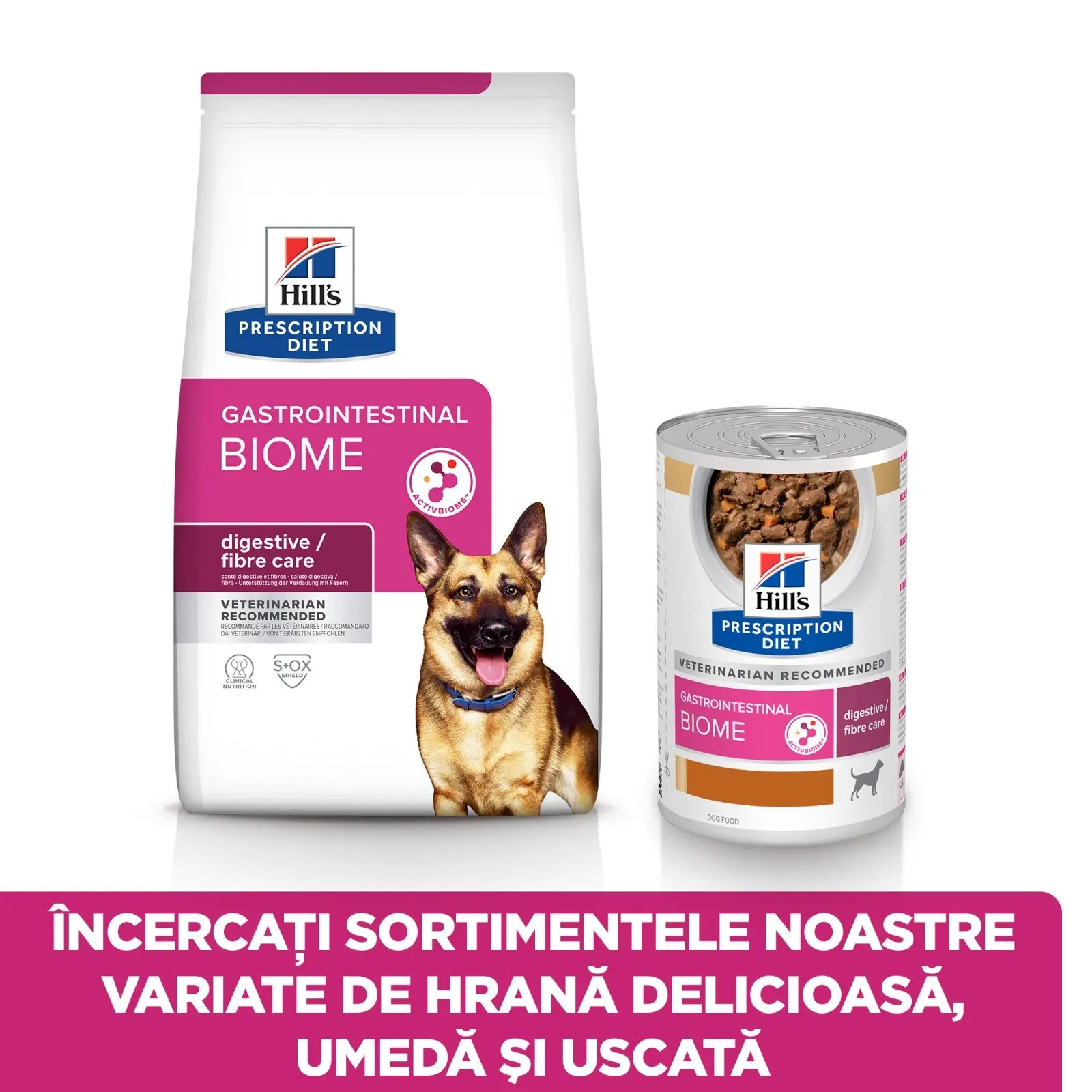HILL'S Prescription Diet Gastrointestinal Biome, Pui, dieta veterinara caini, hrana uscata, afectiuni digestive HILL'S Prescription Diet Gastrointestinal Biome, Pui, dieta veterinara caini, hrana uscata, sistem digestiv, 4kg - Image 3