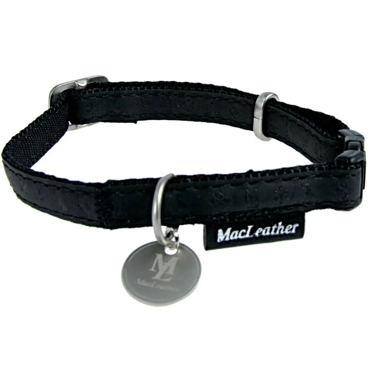Zgarda Pentru Caini Macleather Negru 25mm - Image 2