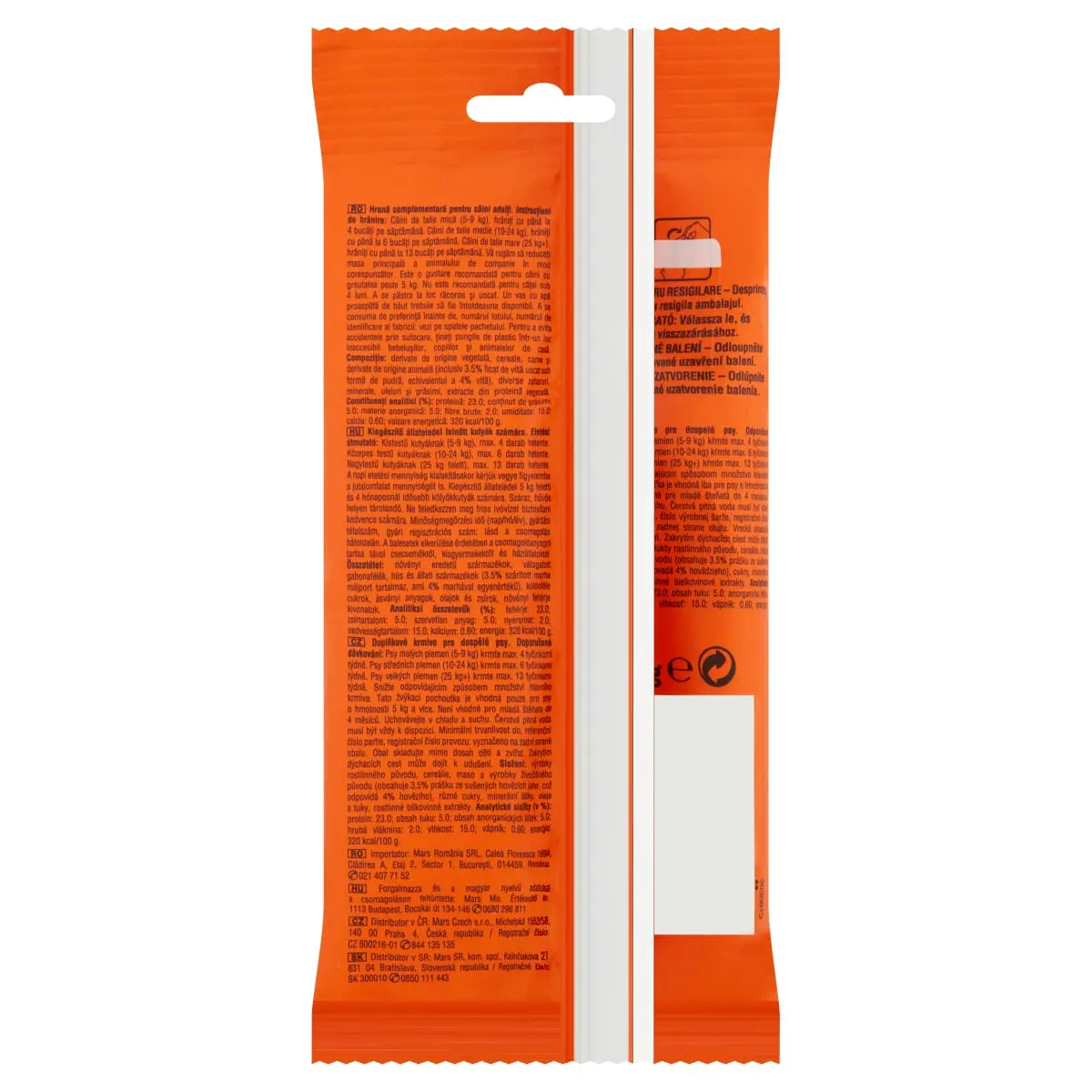 FROLIC Twistos, recompense caini, sticks, Vita, 6 buc, 105g - Image 2