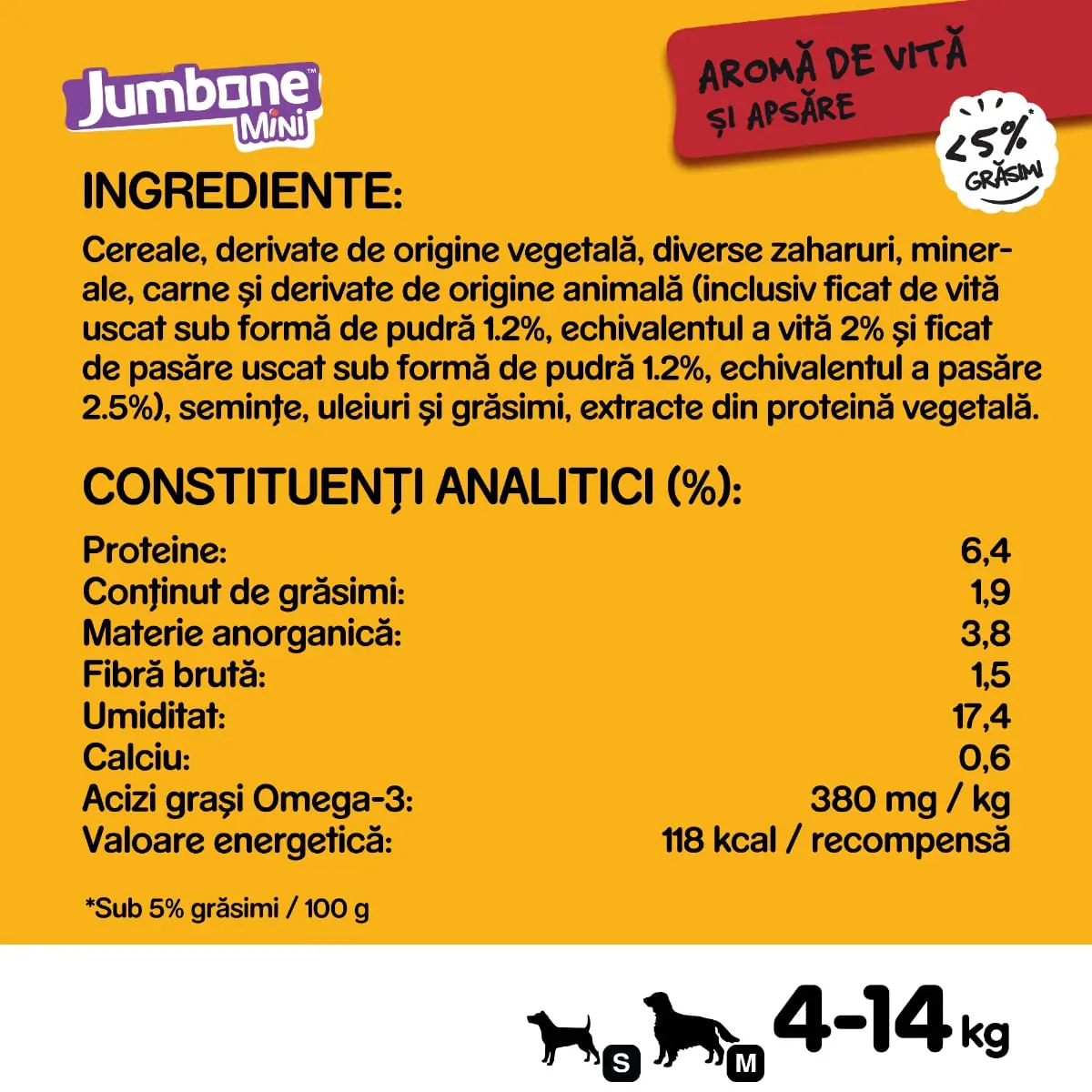 PEDIGREE Jumbone Mini, recompense caini, Vita si Pasare, batoane, 4 buc, 160g - Image 7