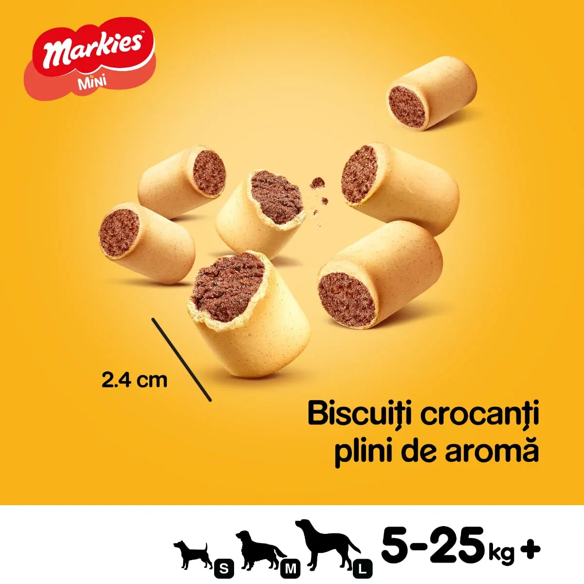 PEDIGREE Markies Minis, recompense caini, biscuiti, aroma de maduva, 500g - Image 4