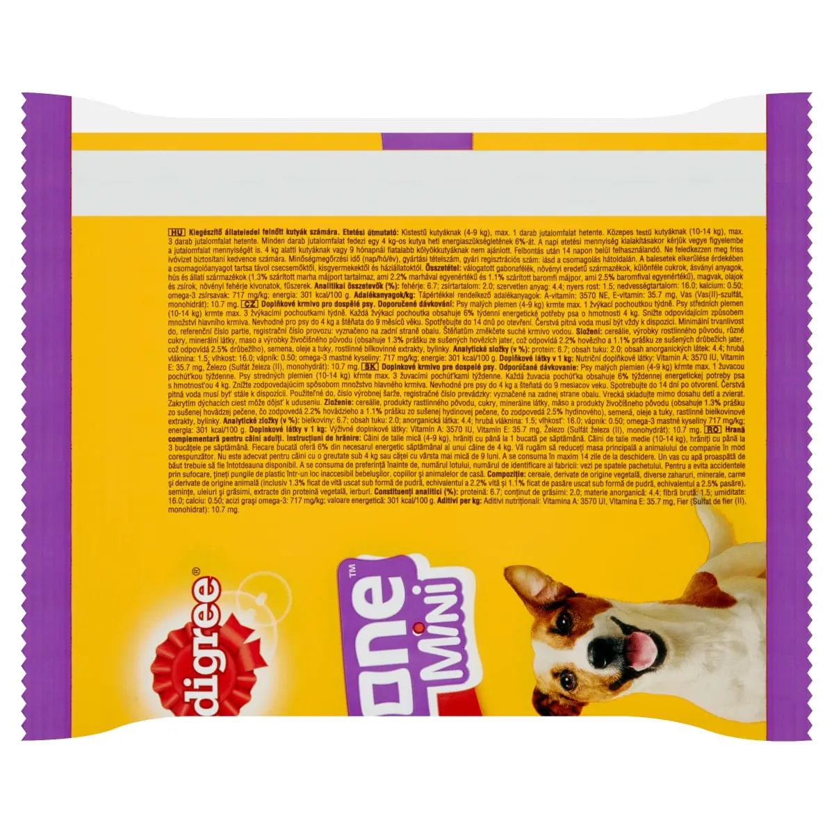 PEDIGREE Jumbone Mini, recompense caini, Vita si Pasare, batoane, 4 buc, 160g - Image 8