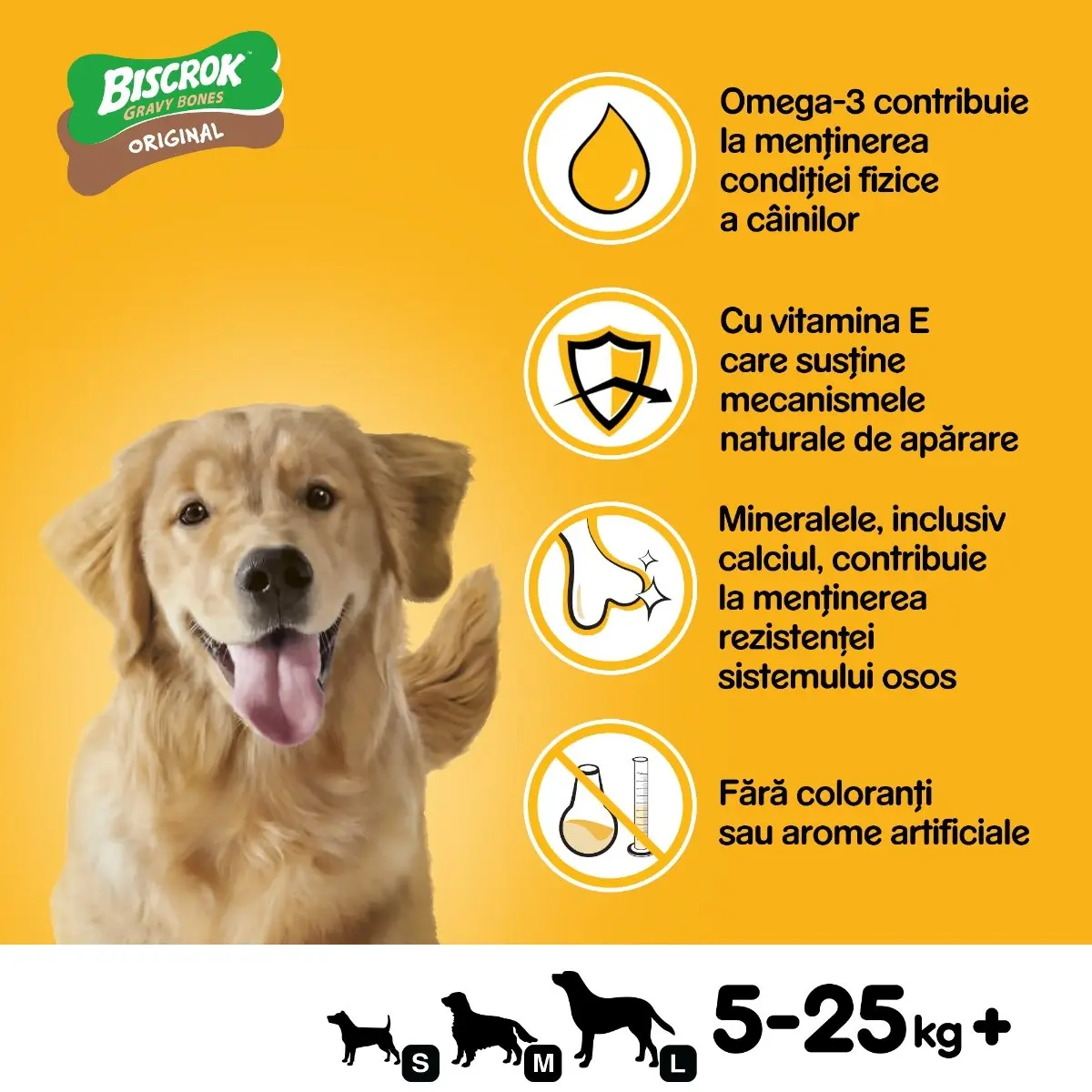 PEDIGREE Biscrok Gravy Bones, recompense caini, biscuiti, 10kg - Image 3