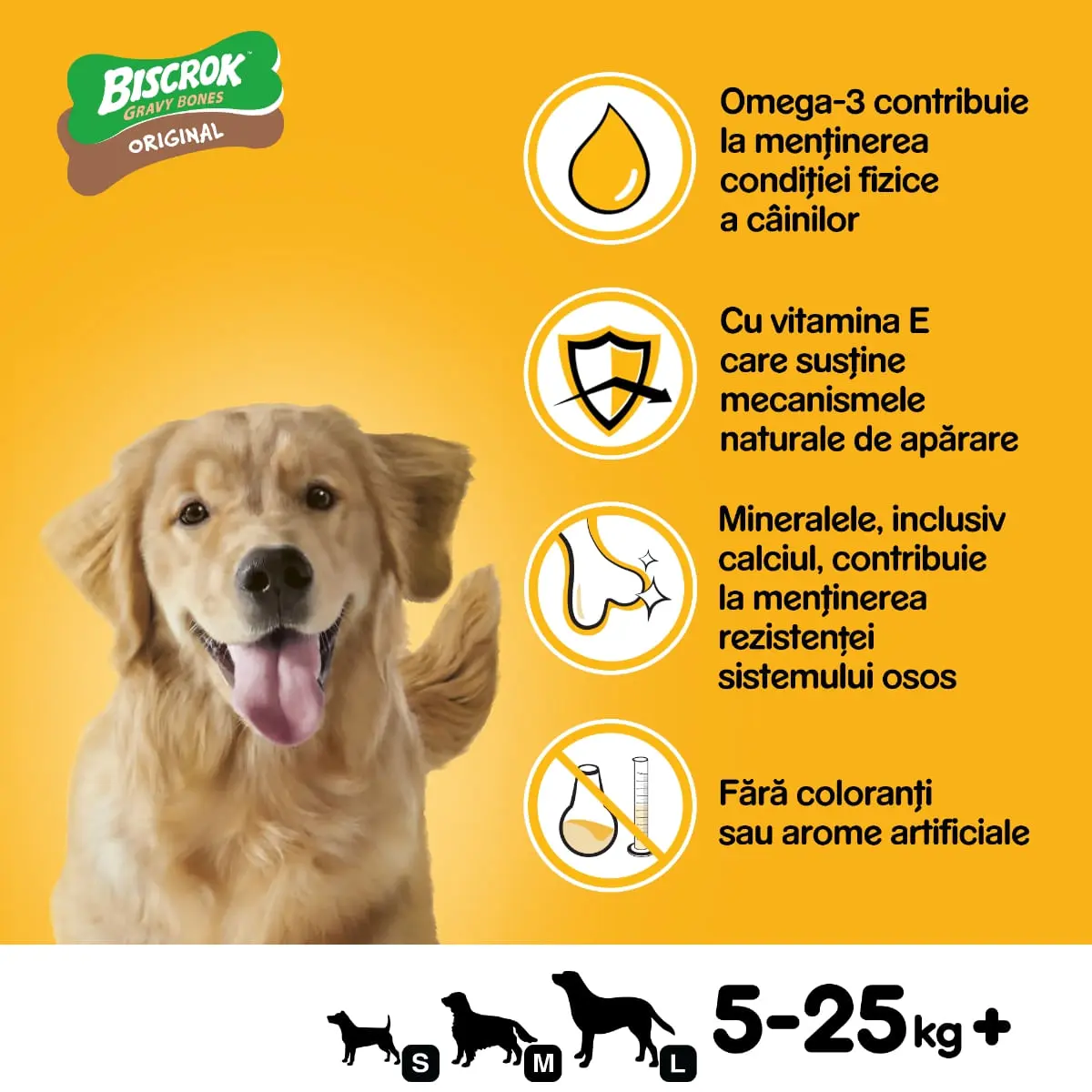 PEDIGREE Biscrok Gravy Bones, recompense caini, biscuiti, 400g - Image 5