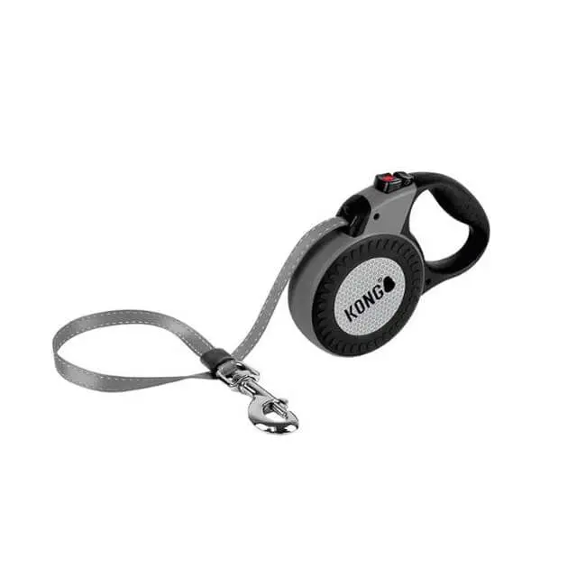 Lesa Retractabila Kong Reflect L, 5m-50 Kg, Gri - Image 4