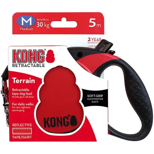 Lesa Retractabila Kong Terrain M, 5m-30 Kg, Rosu - Image 3