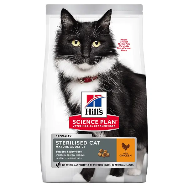 Hill's SP Feline Mature Sterilised Pui 1.5 Kg - Image 3