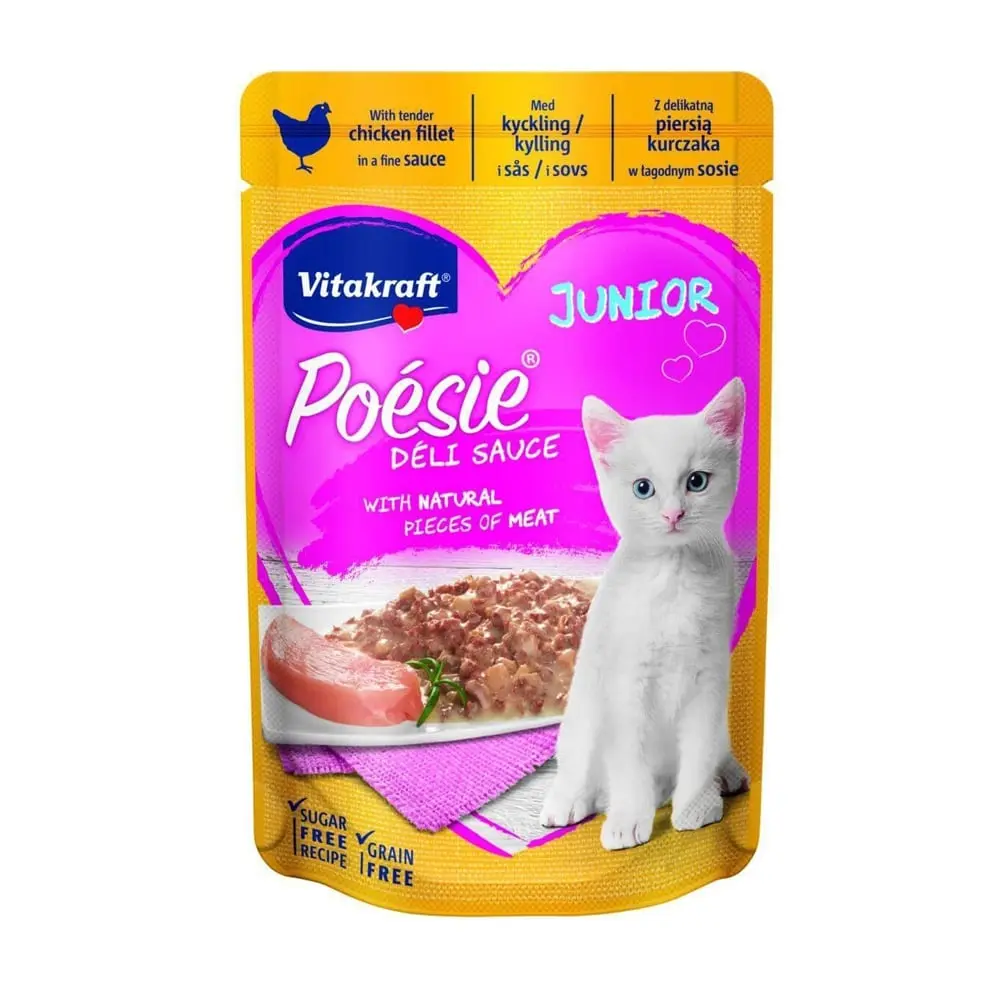 Vitakraft Poesie Plic Junior Pui In Sos, 85 g - Image 2