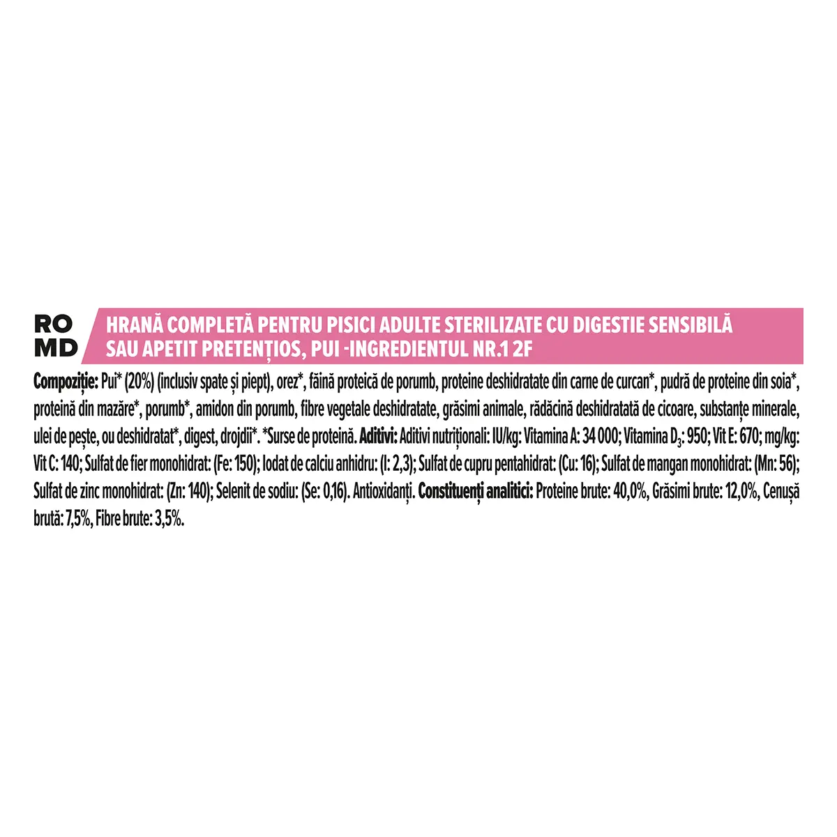 PURINA Pro Plan Sterilised OptiDigest, Pui, hrana uscata pisici sterilizate, 1.5kg - Image 2