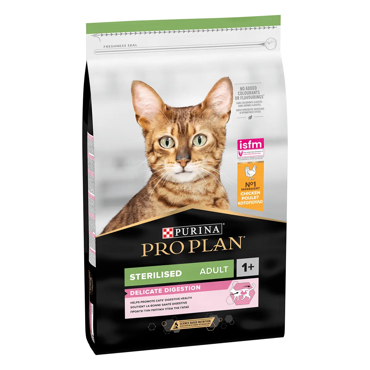PURINA Pro Plan Sterilised Delicate Digestion Adult 1+, Pui, hrana uscata pisici sterilizate, 10kg