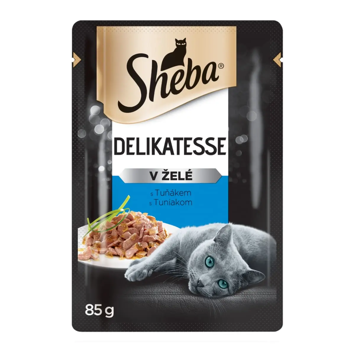 SHEBA Delicatese, Ton, plic hrana umeda pisici, (in aspic), bax, 85g x 28buc - Image 2
