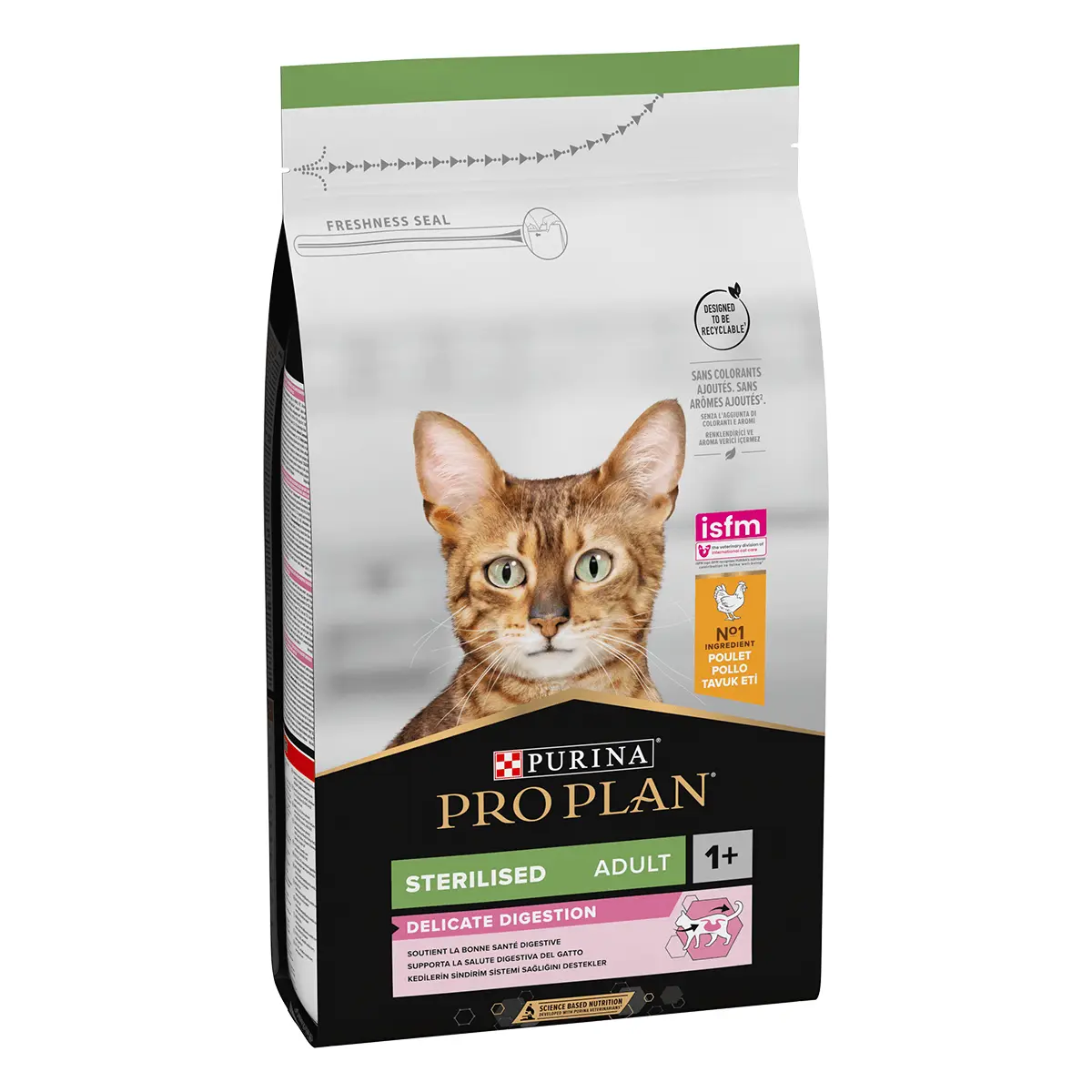 PURINA Pro Plan Sterilised OptiDigest, Pui, hrana uscata pisici sterilizate, 1.5kg - Image 6