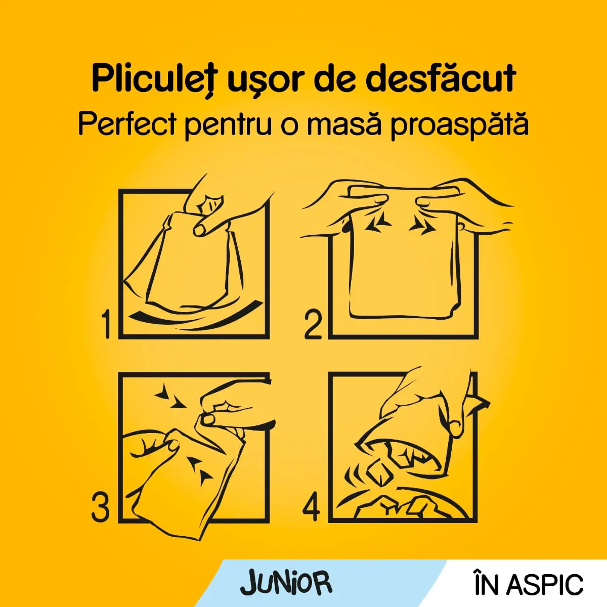 PEDIGREE Vital Protection Junior Multipack, 4 arome, pachet mixt, plic hrana umeda caini junior, (in aspic), 100g x 12 - Image 2