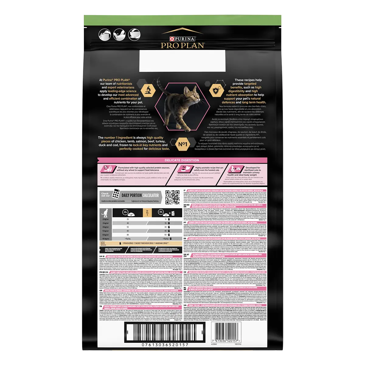 PURINA Pro Plan Sterilised OptiDigest, Pui, hrana uscata pisici sterilizate, 10kg - Image 3