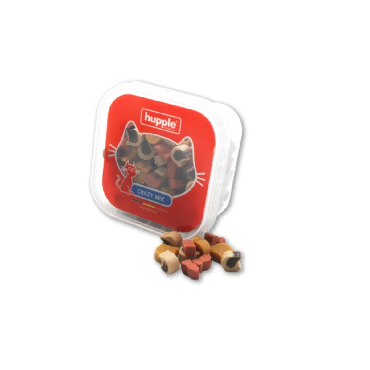HUPPLE Softy Crazy Mix, Pui, Curcan si Somon, cutie recompense pisici, 80g - Image 2