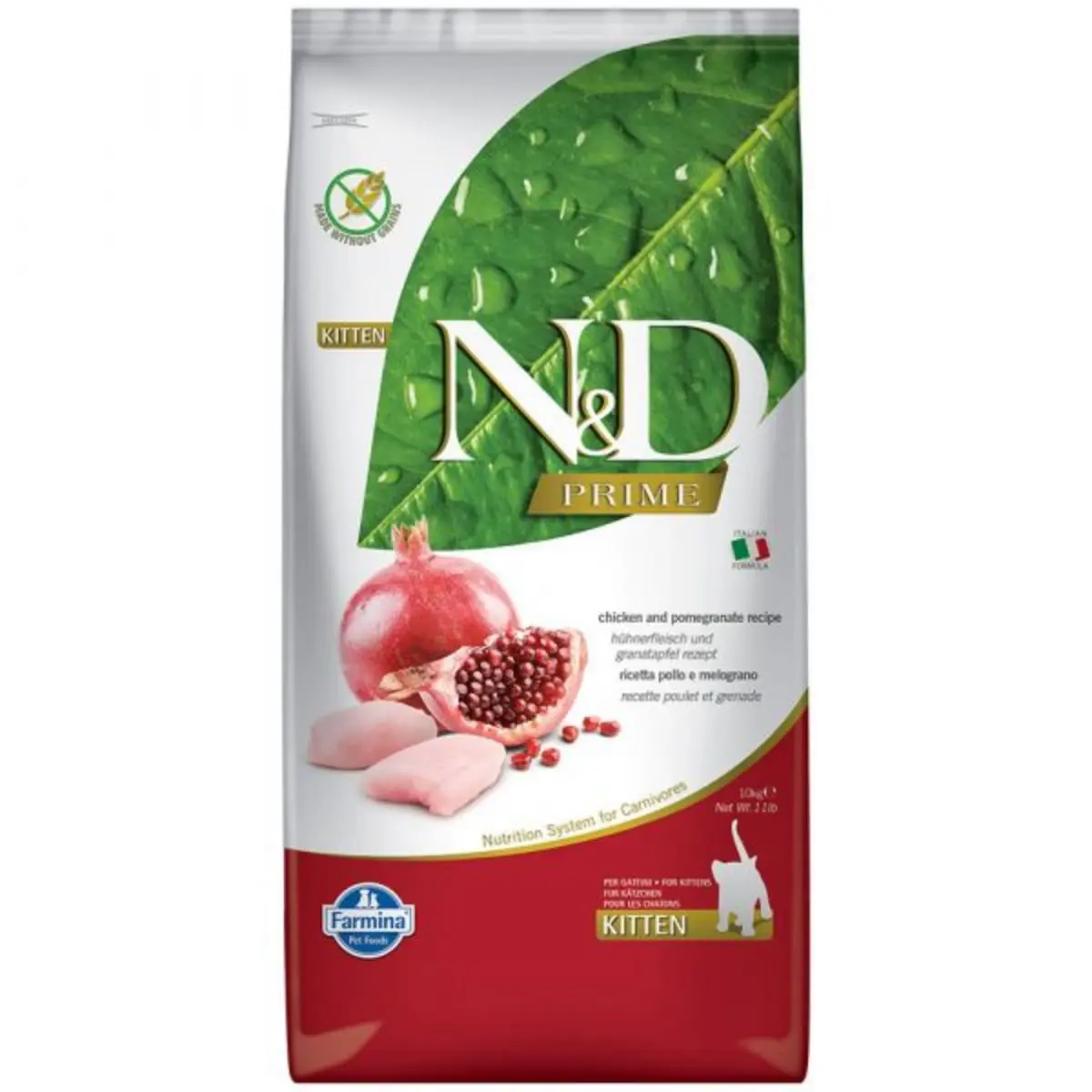 N&D Prime Kitten, Pui si Rodie, hrana uscata fara cereale pisici junior, 10kg - Image 2