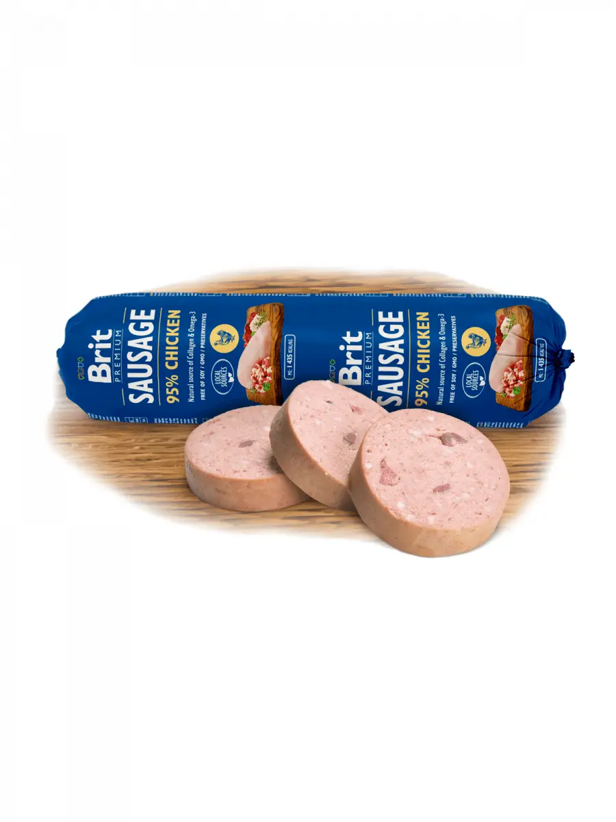 BRIT Premium, Pui, salam hrana umeda continut redus cereale caini, 800g - Image 2