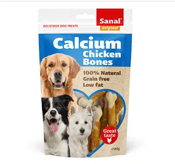 Sanal Caine cu Oase de Pui & Calciu, 80 g - Image 2