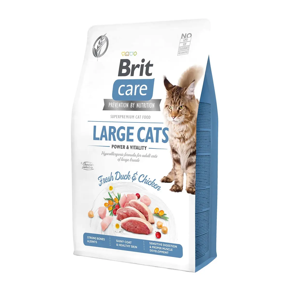 BRIT Care Large Cats Power & Vitality L-XL, Rata si Pui, hrana uscata fara cereale pisici, 7kg - Image 2