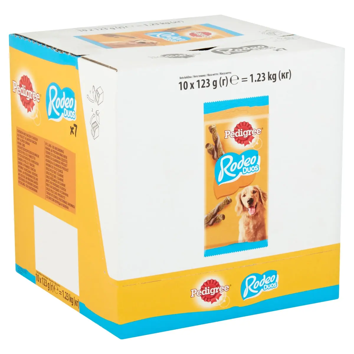 PEDIGREE Rodeo Duos, recompense caini, batoane, Pui si Bacon, 7buc - Image 3
