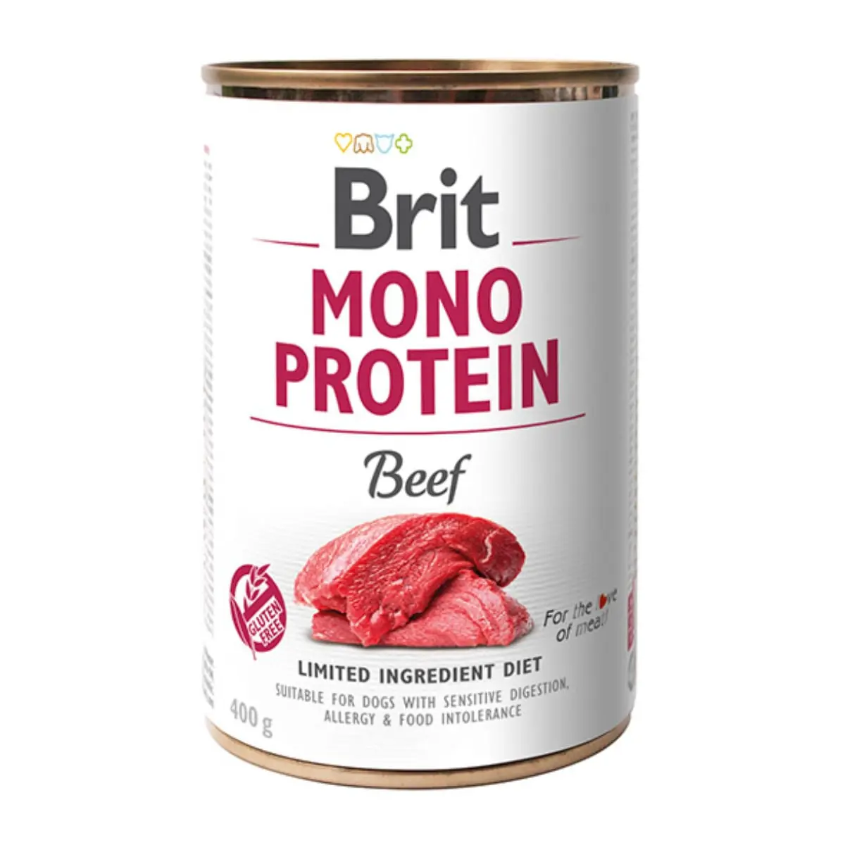 BRIT Mono Protein, Vita, conserva hrana umeda monoproteica fara cereale caini, (pate), 400g