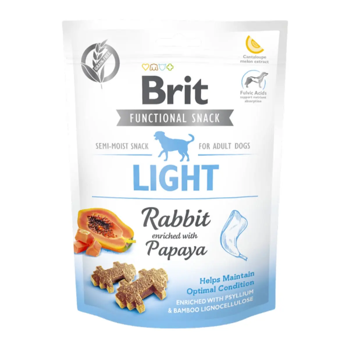 BRIT Care Functional Snack Light, Iepure cu Papaya, recompense funtionale fara cereale caini, managemantul greutatii, 150g - Image 2