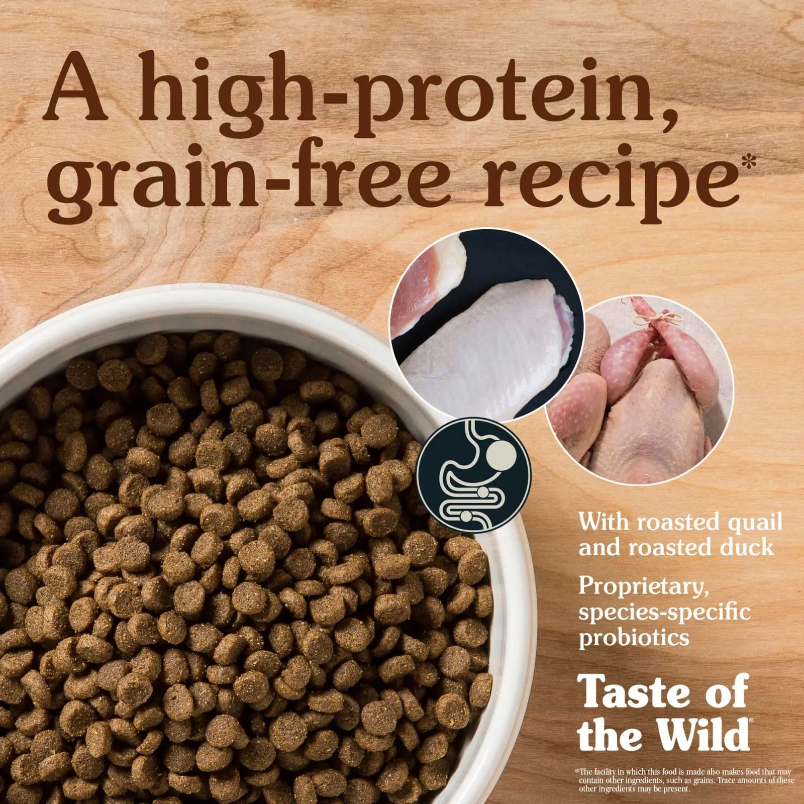 TASTE OF THE WILD Lowland Creek, Prepelita si Rata, hrana uscata fara cereale pisici, 2kg - Image 2