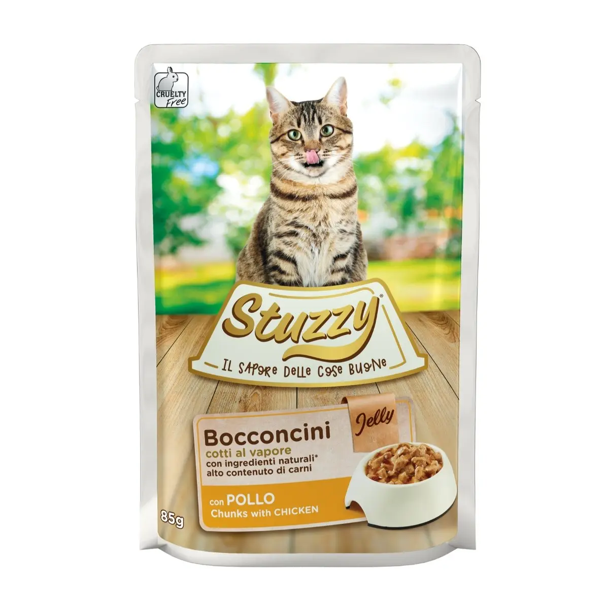 Stuzzy, Pui, plic hrana umeda pisici, (bucati in aspic), 85g