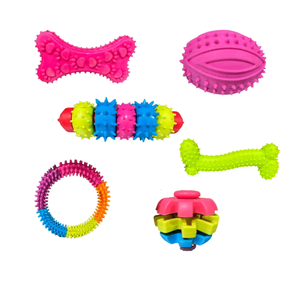 Jucarie cauciuc caini talie medie, 6 modele  1 bucata