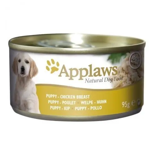 APPLAWS Junior, Pui si Vita, conserva hrana umeda caini Junior, (in sos), 95g