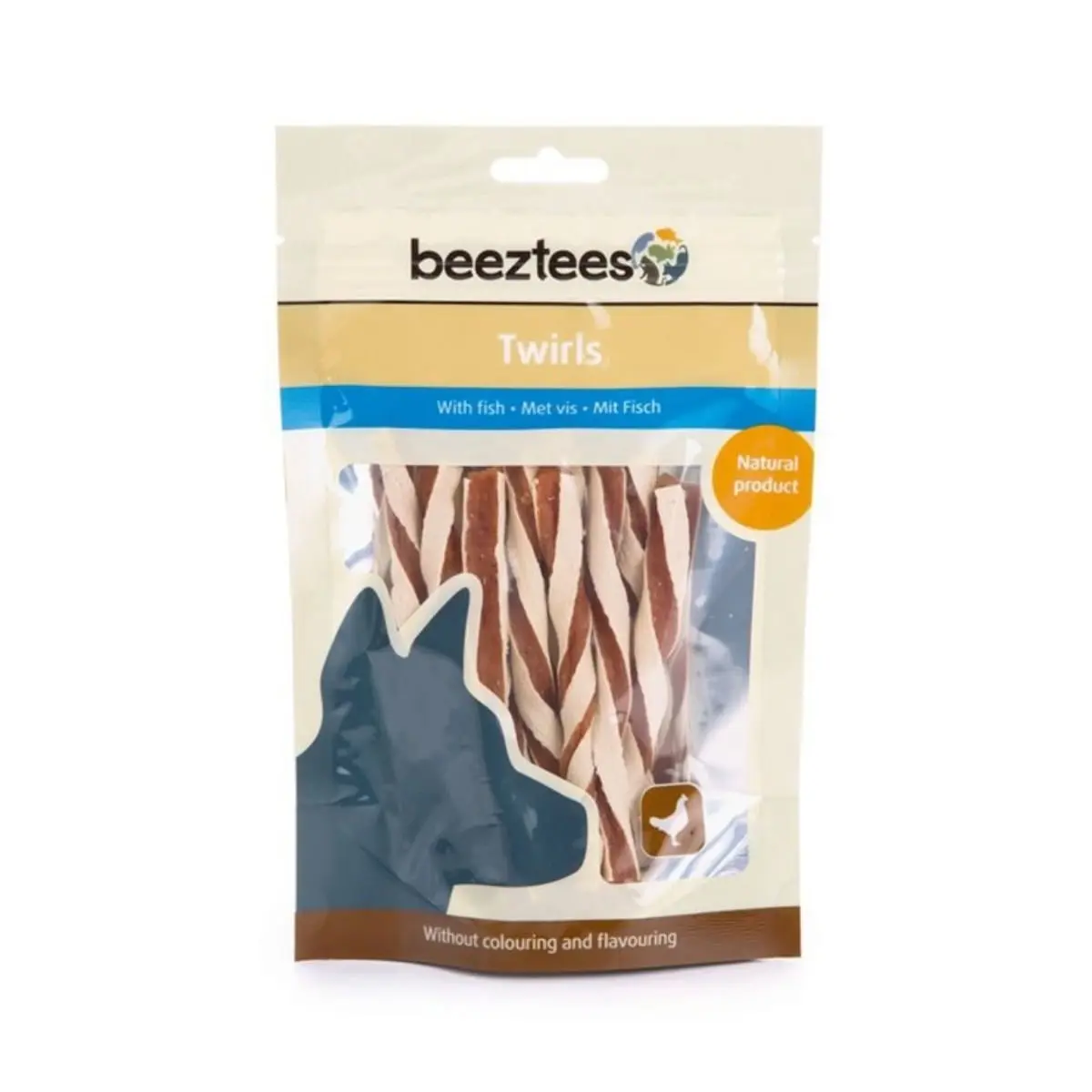 BEEZTEES Twirls, recompense caini, cu Pui si Peste, 70g - Image 3