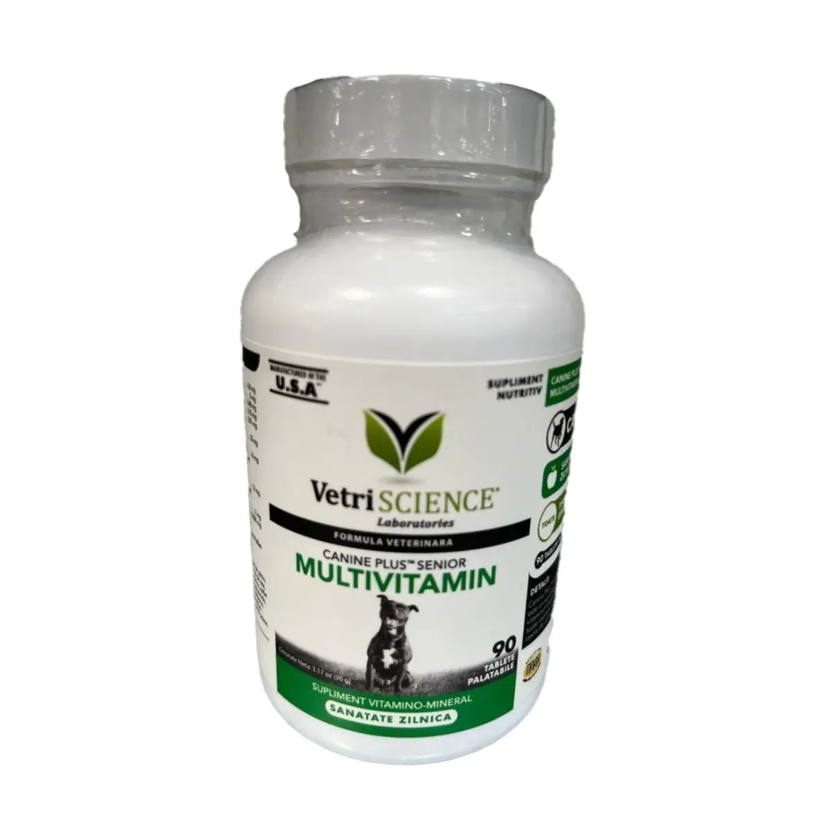 VETRI SCIENCE Canine Plus Senior, multivitamine caini senior, 90tbl masticabile