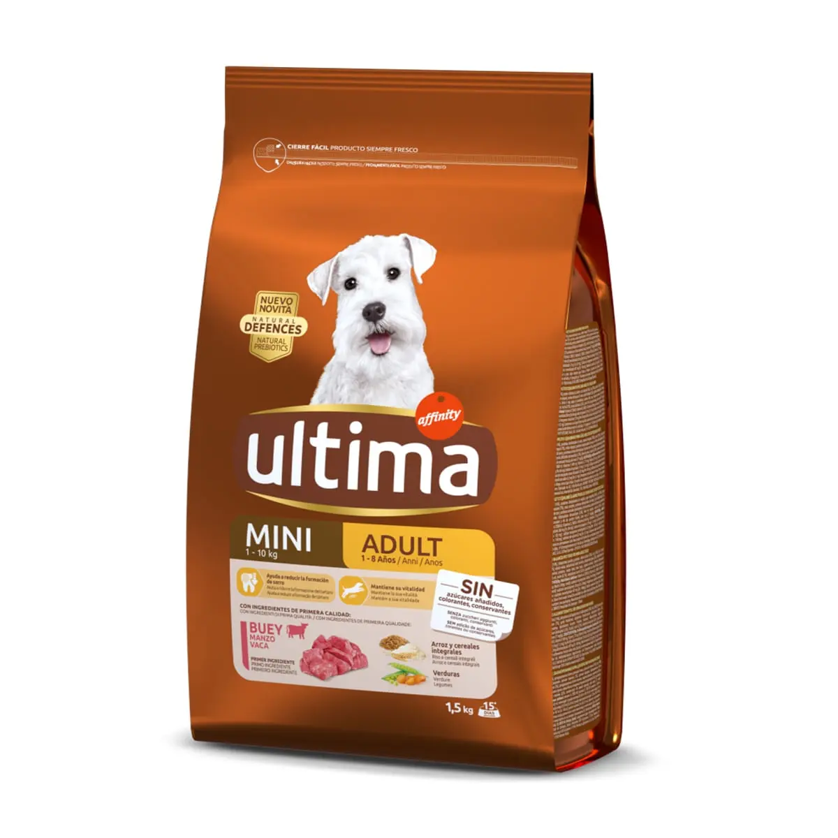 ULTIMA Dog Mini Adult, Vita, hrana uscata caini, 1.5kg