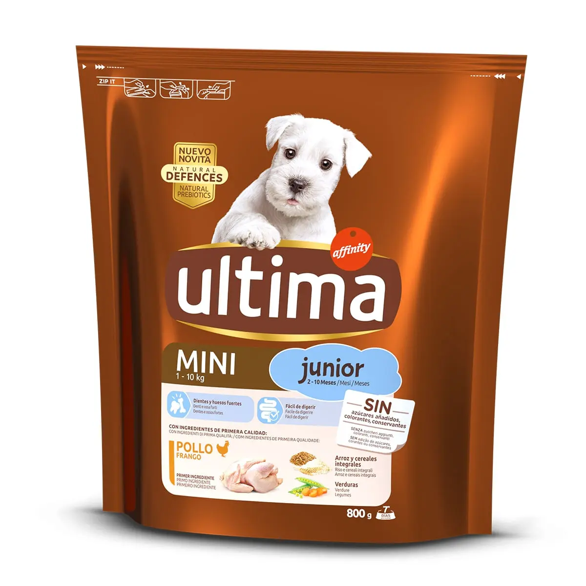 ULTIMA Dog Mini Junior, Pui, hrana uscata caini, 800g - Image 3