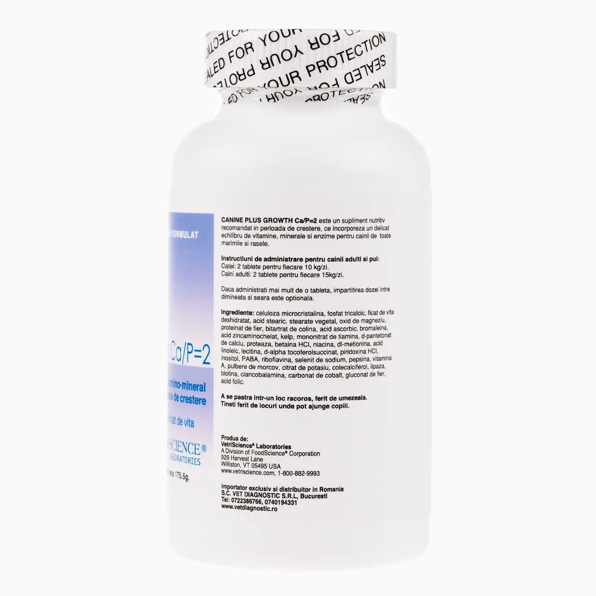 VETRI SCIENCE Canine Plus Growth Ca/P, suplimente crestere si vitalitate caini, 45tbl masticabile - Image 5