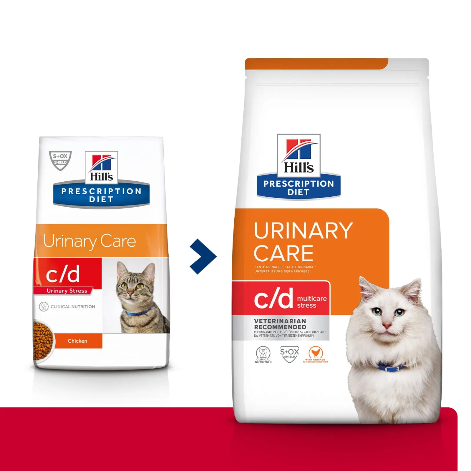 HILL'S Prescription Diet c/d Urinary Multicare Stress, Pui, dieta veterinara pisici, hrana uscata, afectiuni urinare HILL'S Prescription Diet c/d Urinary Care Multicare Stress, Pui, dieta veterinara pisici, hrana uscata, sistem urinar,  sistem nervos & c - Image 4