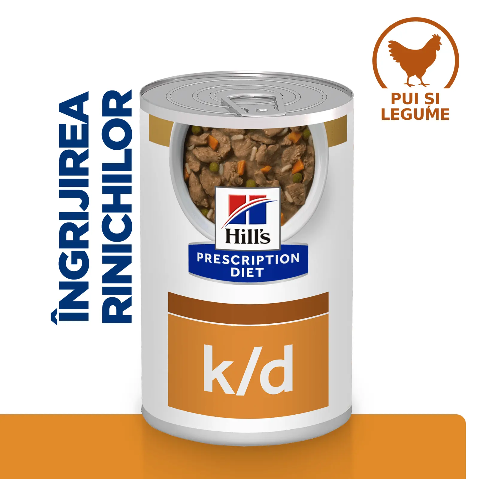 HILL'S Prescription Diet k/d Kidney Care, Pui cu Legume, dieta veterinara caini, conserva hrana umeda, afectiuni renale HILL'S Prescription Diet k/d Kidney Care, Pui cu Legume, dieta veterinara caini, conserva hrana umeda, sistem renal, (in sos), 354g - Image 8
