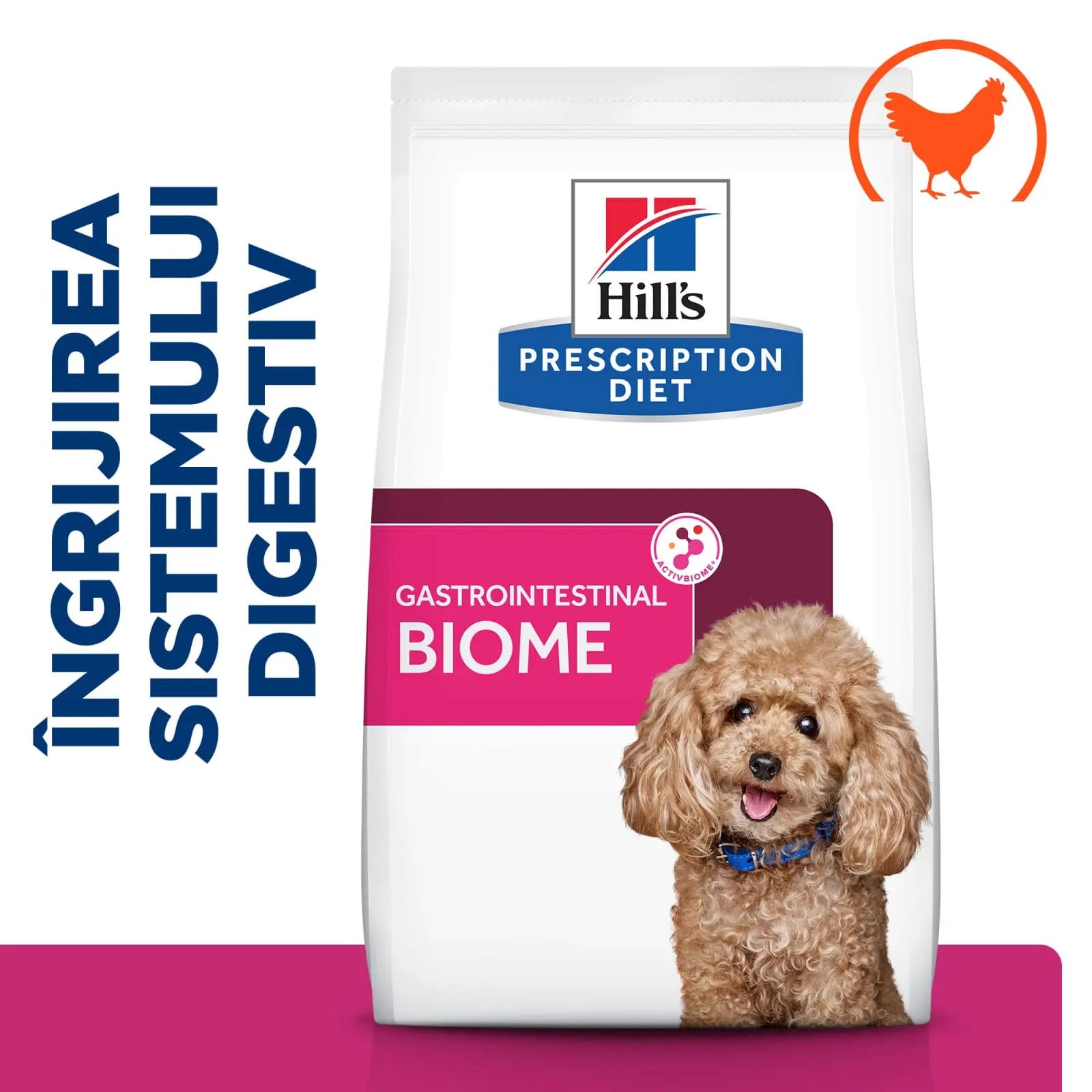HILL'S Prescription Diet Gastrointestinal Biome Mini, Pui, dieta veterinara caini, hrana uscata, afectiuni digestive HILL'S Prescription Diet Gastrointestinal Biome Mini, Pui, dieta veterinara caini, hrana uscata, sistem digestiv, 3kg - Image 10