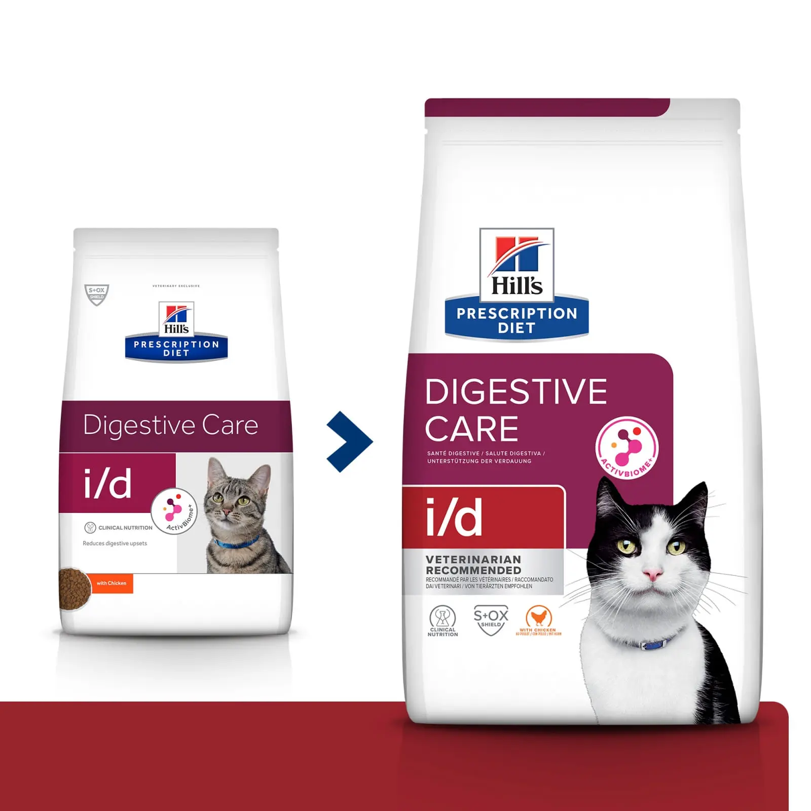 HILL'S Prescription Diet i/d Sensitive Digestive Care, Pui, dieta veterinara pisici, hrana uscata, sensibilitati digestive HILL'S Prescription Diet i/d Sensitive Digestive Care, Pui, dieta veterinara pisici, hrana uscata, sistem digestiv, 400g - Image 3