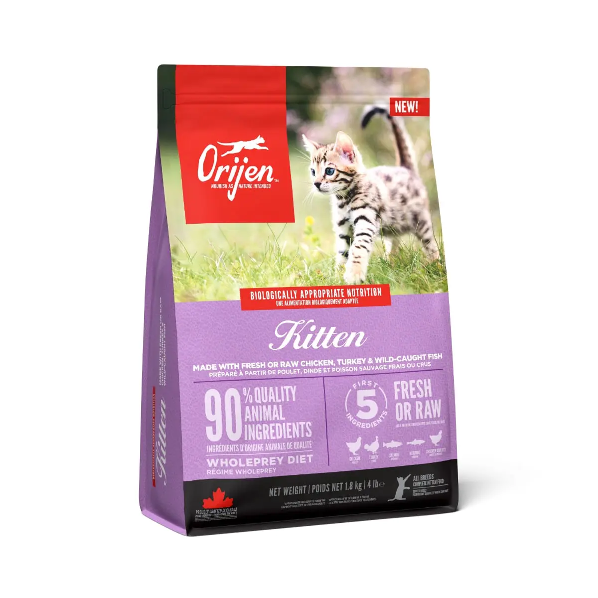 ORIJEN Kitten, hrana uscata fara cereale pisici, 1.8kg