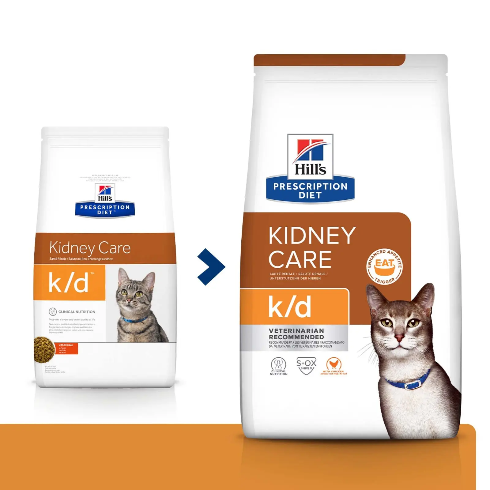 HILL'S Prescription Diet k/d Kidney Care, Pui, dieta veterinara pisici, hrana uscata, afectiuni renale HILL'S Prescription Diet k/d Kidney Care, Pui, dieta veterinara pisici, hrana uscata, sistem renal, 1.5kg - Image 5
