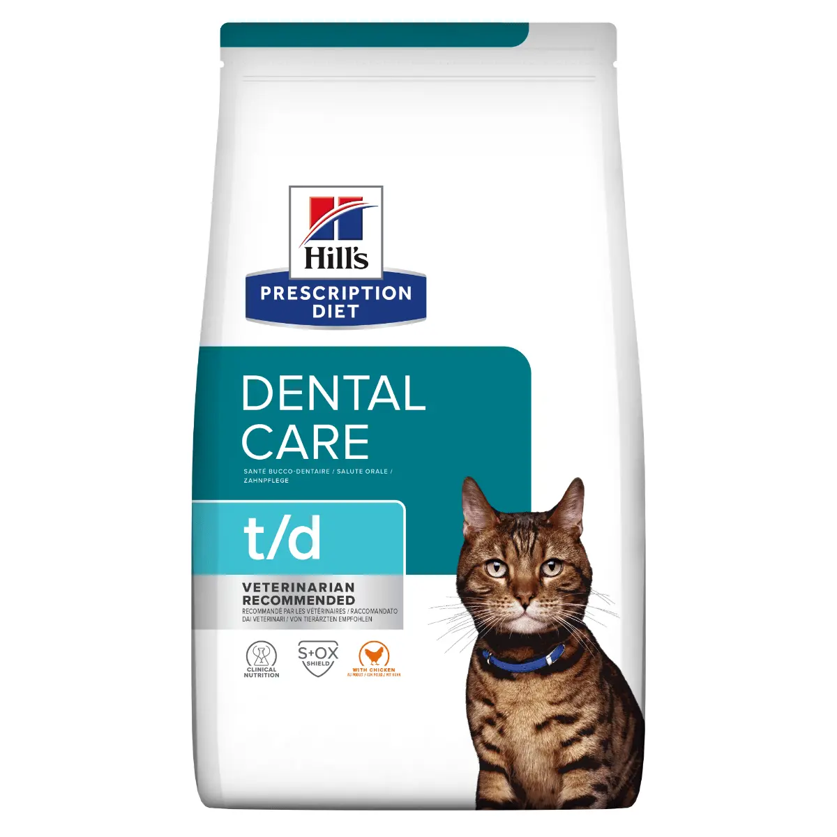 HILL'S Prescription Diet t/d Dental Care, Pui, dieta veterinara pisici, hrana uscata, afectiuni dentare, 1.5kg - Image 8