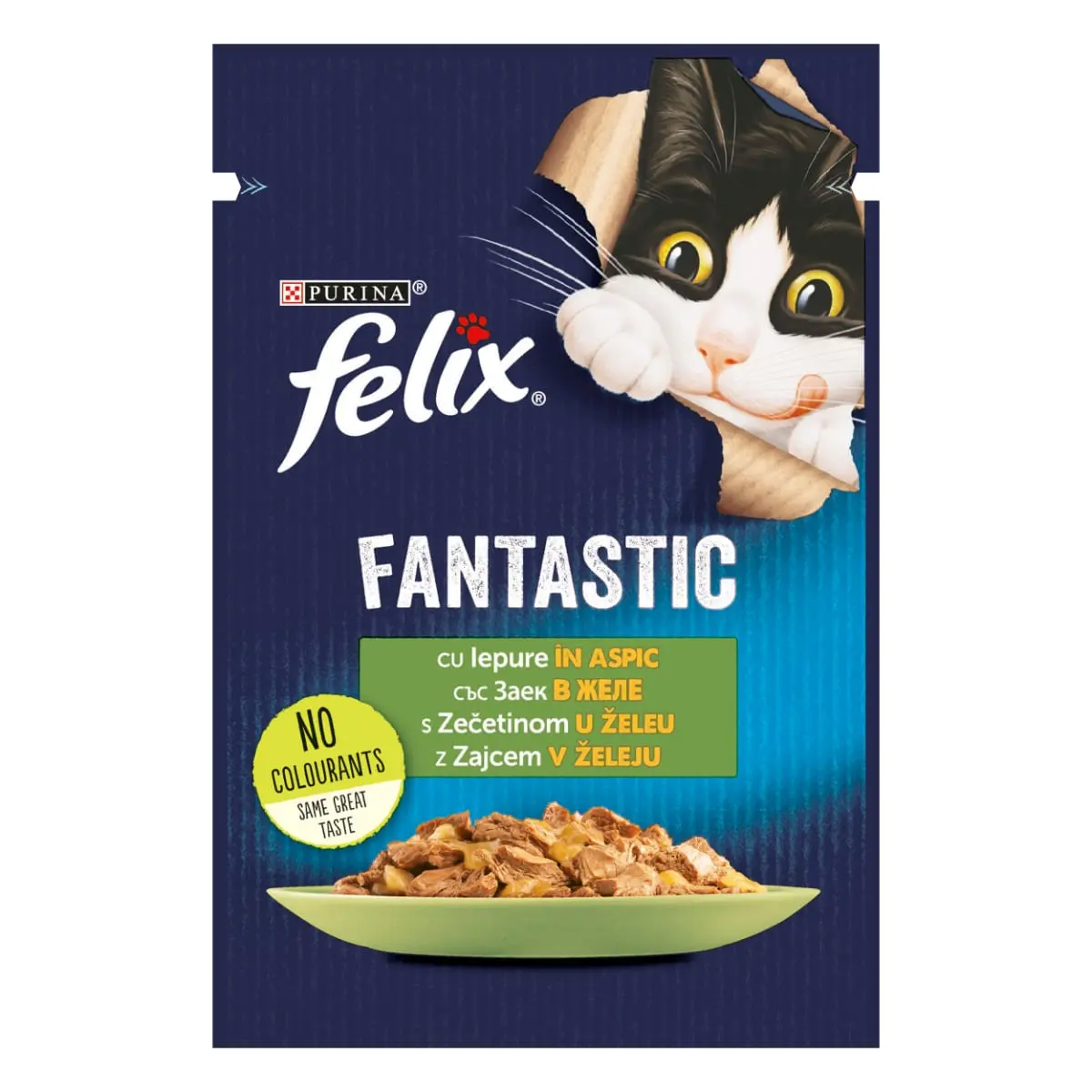 PURINA Felix Fantastic, Iepure, hrana umeda pisici, (in aspic) PURINA Felix Fantastic, Iepure, plic hrana umeda pisici, (in aspic), 85g - Image 4